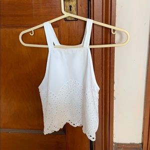 Cropped Eyelet Top - NWOT
